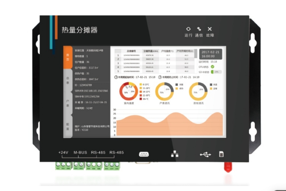 通断时间面积法采集分摊器